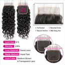 Ali Grace Water Wave Hair Bundles 4 Pcs With 4x4 Lace Closure