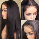 Straight Wig Type 4C Edges Hairline 13X4 Lace Wig Brazilian Human Hair Wigs For Women