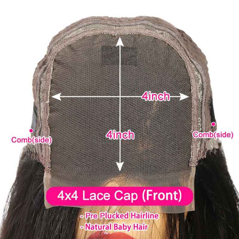 Ali Grace 4x4 Lace Closure Short Bob Wigs for Black Women