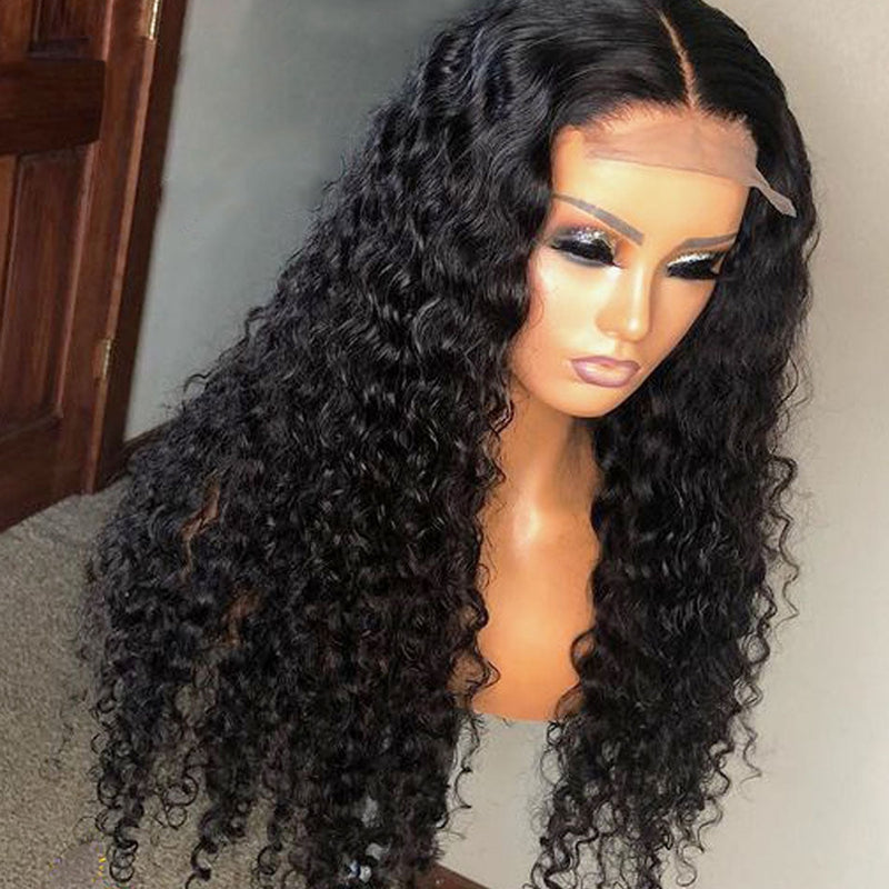 Dola Hair Swiss HD 5X5 Lace Closure Wig Deep Wave Brazilian Human Hair