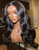 Jessies Wig Pre Cut Lace 13x5 Glueless Crystal HD Lace Front Wig Body Wave With breathable Air Cap(All Day Comfort)