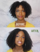 Jessies Wig 4B 4C Mongolian Afro Kinky Curly Thin V Part Wig Without Leave Out (Must TRY)