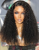 Jessies Wig Crystal Lace Afro Kinky Curly 13x4 Lace Front Human Hair Wigs 4x4 Closure Wigs