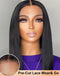 Jessies Wig Straight Pre Cut 5x6 Lace Bob Wig Crystal HD Lace Glueless Human Hair Wig