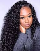 Jessies Wig Crystal Lace 13x4 Deep Curly Lace Front Human Hair Wigs 5x5 Lace Closure Wigs