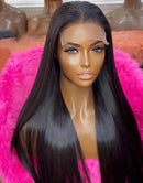 Jessies Wig 4x4 Silky Straight Human Hair Lace Closure Wig /13x4 Lace Front Wigs