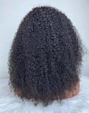 Jessies Wig Afro Kinky Curly U Part Wig Glueless 4B 4C Human Hair Wig