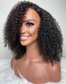 Jessies Wig Afro Kinky Curly U Part Wig Glueless 4B 4C Human Hair Wig