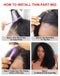 Jessies Wig 4B 4C Thin V Part Wig Glueless Afro Kinky Curly Human Hair Wig No Leave-Out