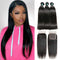 Ali Grace Straight Hair Bundles 3 Pcs With 4*4 Lace Closure