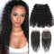 Ali Grace Deep Wave Hair Bundles 3 Bundles With 4x4 Lace Closure