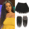 Ali Grace Brazilian Kinky Curly Hair Bundles 4 Pcs With 4x4 Lace Closure