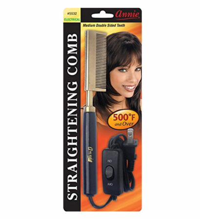 Annie Electrical Straightening Comb Medium Doubled Sided Teeth