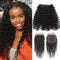 Ali Grace Deep Wave Hair Bundles 3 Bundles With 4x4 Lace Closure