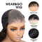 Upgrade Pre Cut Bouncy Water Wave Bob 6X5/13x4 HD Lace Glueless Wear Go Closure Wig With Pre-plucked Edges