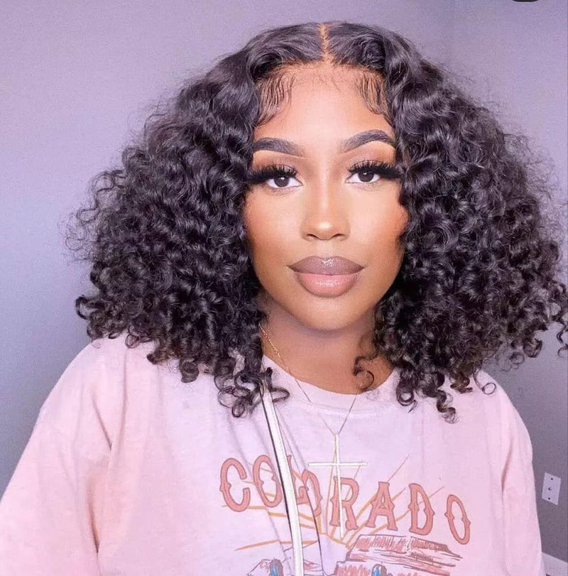 USA 2 Day Express Shipping Buy One Get One Free Curly V Part Curly Bob Plus Straight V Part Bob
