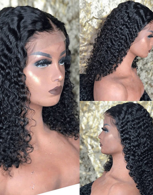 Jessies Wig 5X5 HD Lace Bob Lace Closure Wig Curly Human Hair Wigs With Baby Hair