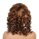 Xrs Beauty Hair Ombre Brown With Dark Roots Loose Wave 13x4 Front Lace Wig 1b4 Pre Plucked With [CXW38]