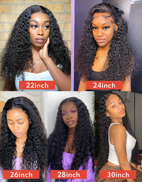 Jessies Wig Pre plucked 13x4 Water Wave HD Lace Frontal Wig | 4x4 Closure Human Hair Wigs With Baby Hair