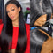 Megalook Silk Straight 2x4 U Part Wig Quick & Easy Affordable Wig Natural Black