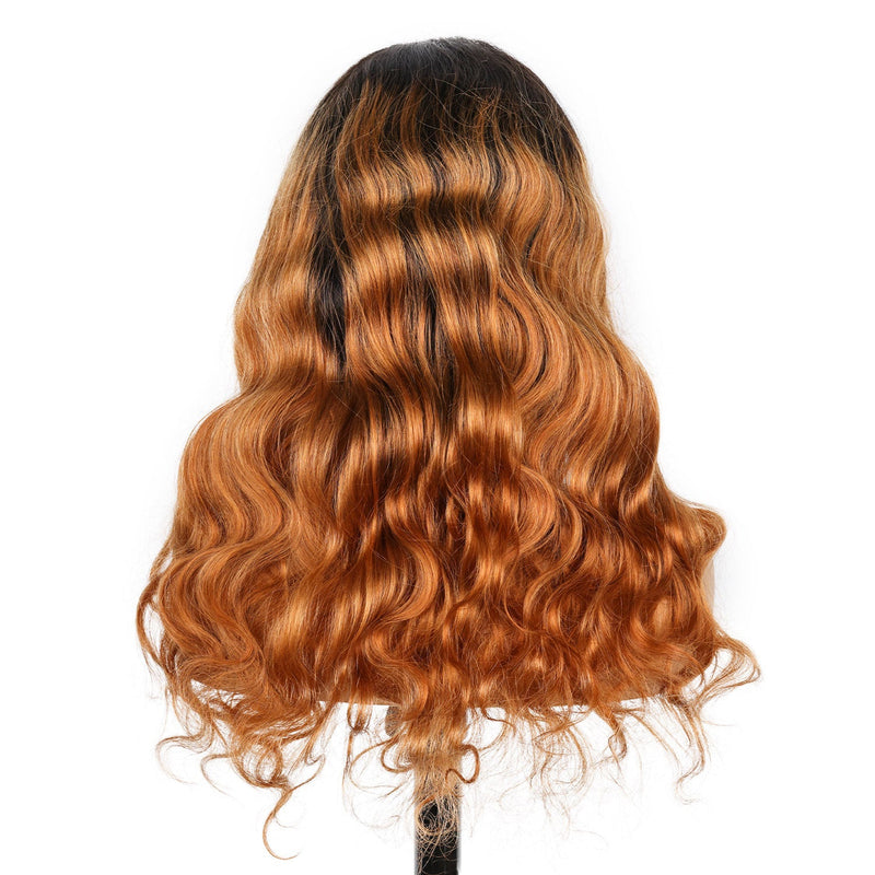 Xrs Beauty Hair 13x4 Lace Front Ombre Wavy Wig With Pre-Plucked Natural Hairline [CXW14]