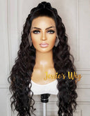 Jessies Wig 13x4 Lace Frontal Loose Deep Wave Wig 4x4 Beautiful Crimp Wave Human Hair Wigs