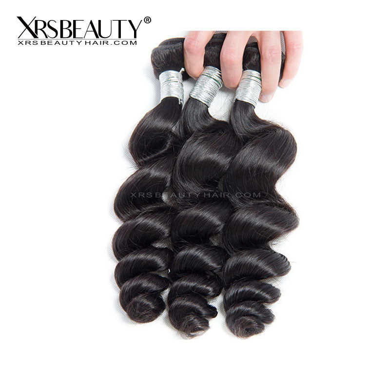 Xrs Beauty Hair 4pcs Loose Wave Brazilian Virgin Hair Bundle [WEFT19]