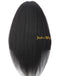 Jessies Wig Thin V Part Wig Glueless Kinky Straight Human Hair Wig No Leave-Out