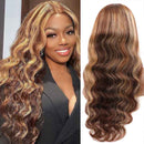 Aligrace 13x4 Frontal Lace Body Wave Glueless Wig 4/27 Highlight Color