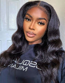 Jessies Wig 4C Edges Hairline Kinky Straight 4x4 HD Lace Human Hair Wig Glueless Wig