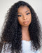 Jessies Wig Pre Cut 360 Crystal Lace Jerry Curly Bleached Knots Wig Human Hair Easily Do Ponytail/Bun