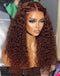 Jessies Wig Burgundy Color Curly 13x4 Lace Front Wig Glueless HD Lace 4x4 Lace Human Hair Wig