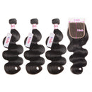 Dola Hair Brazilian Virgin Body Wave Hair With 5X5 Swiss HD Lace Closure