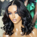 Xrs Beauty Hair 5x5 Skinlike HD Lace Closure Wig Bob Wavy Hair Natural-Pre-Plucked Hairline [BOB56]