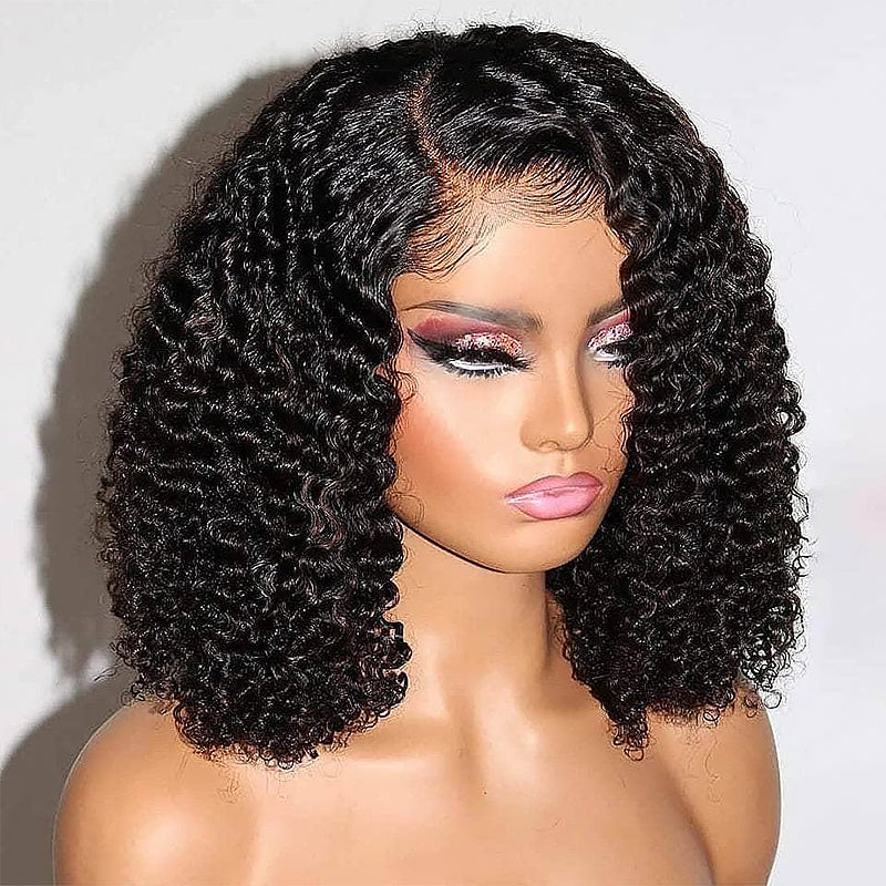 Xrs Beauty Hair 5x5 Skinlike HD Lace Closure Wig Bob Deep Wave Hair Natural-Pre-Plucked Hairline [BOB58]