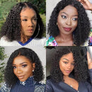 Aligrace Hair Curly 5X5 HD Lace Bob Wigs