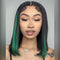 New Magic Clip-in Peekaboo Highlights Hair Bob Wig 5x5 13x6 Lace Front Straight Human Hair (1 Wig 8Pcs Free Colored Clip Hair Extensions)
