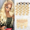 CurlyMe 613 Blonde Virgin Human Hair Body Wave 4 Bundles with 13x4 Frontal