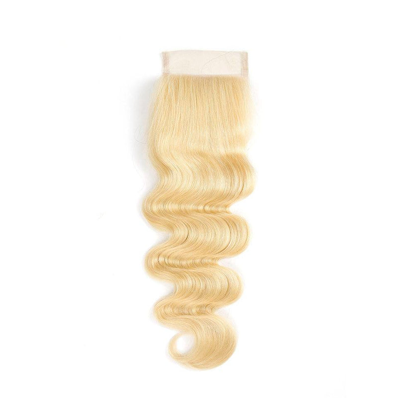 Ali Grace Body Wave Hair Bundles 3 Pcs With 4x4 Closure Blonde Color