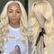 613 Blonde Wig Body Wave Wig T Part Lace Wig 150% Density Transparent Lace Wig