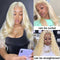 613 Blonde Wig Body Wave Wig T Part Lace Wig 150% Density Transparent Lace Wig