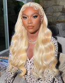 Jessies Wig 613 Barbie Blonde 13X4 Lace Front Wigs Brazilian Body Wave Frontal Wigs