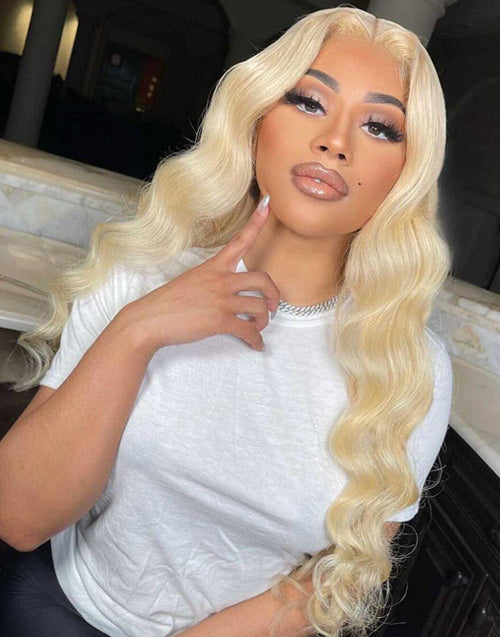 Jessies Wig 613 Barbie Blonde 13X4 Lace Front Wigs Brazilian Body Wave Frontal Wigs