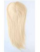 Jessies Wig Ombre Blonde Mono Topper with Clips Jessie's Wig Human Hair Piece Toupee