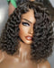 Jessies Wig Glueless Invisible Crystal HD Lace Short Deep Curly 13x4 Lace Front Bob Wig 5x5 Lace Human Hair Wig