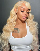 Jessies Wig 613 Barbie Blonde 13X4 Lace Front Wigs Brazilian Body Wave Frontal Wigs