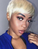 Jessies Wig 613 Blonde Short Pixie Cut Lace Frontal Wigs