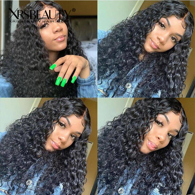 Xrs Beauty Hair Water Wave Hair 5x5 HD Lace Closure Wig Pre Plucked Natural Hairline Affordable wigs with baby hair [LCW05]