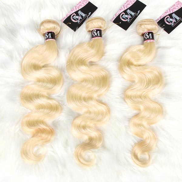 Body Wave 613 Hair Bundles 1/3/4Pcs Blonde Color Hair