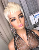 Jessies Wig 613 Blonde Short Pixie Cut Lace Frontal Wigs